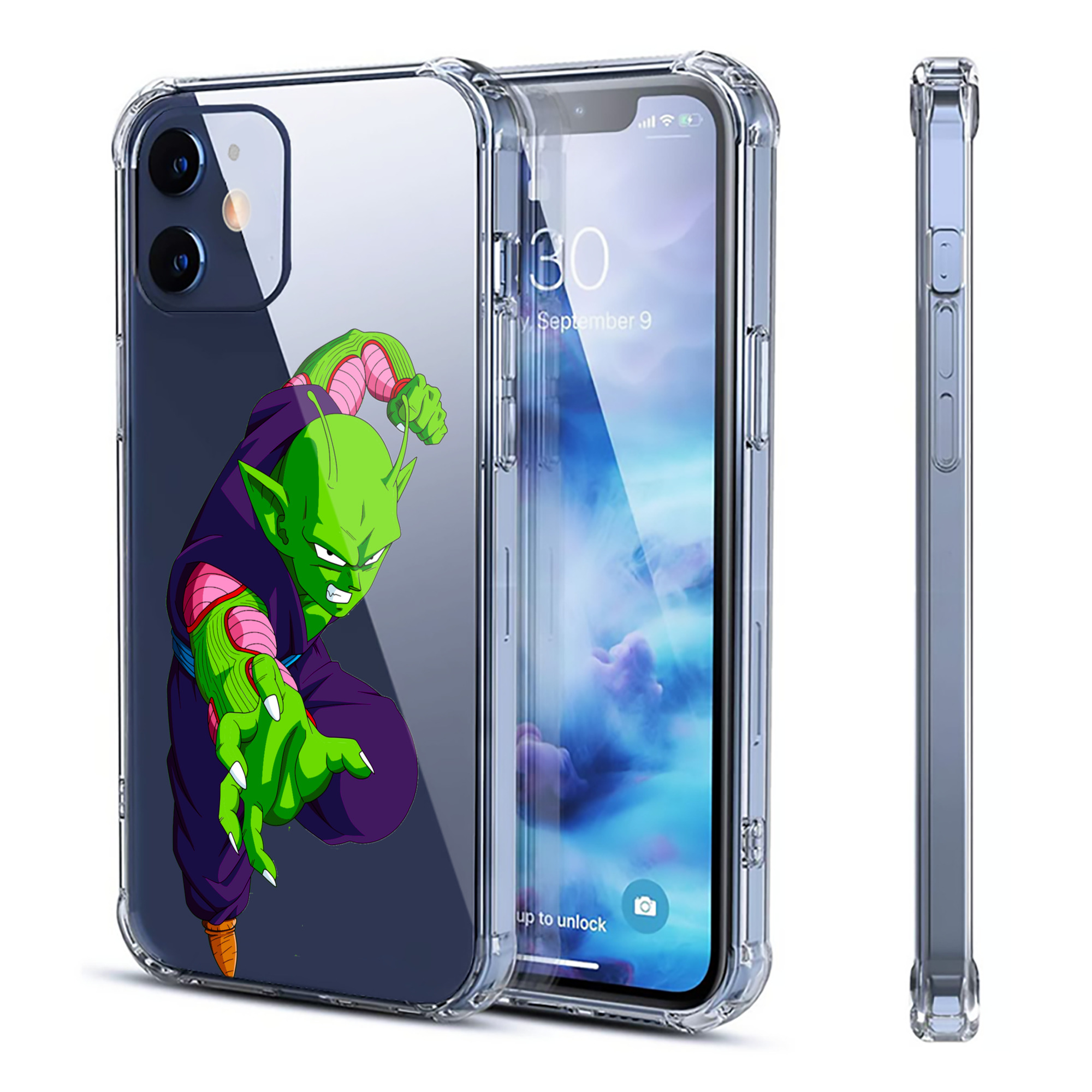 （画像用） ドラゴンボール ピッコロ DRAGON BALL Piccolo 【iPhone 12シリーズ対応】透明スマホケース（クリアソフトケース）